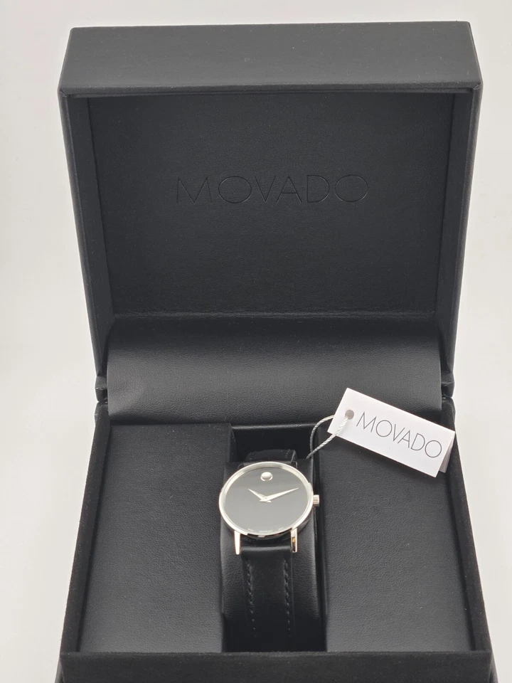 Reloj Movado para mujer clásico museo esfera negra - 0607317 (precio de venta sugerido por el fabricante 895 USD) Foto 1 de 4