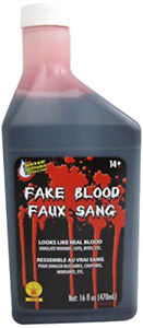 16 Oz Stage Fake Blood Horror Makeup Vampire Halloween Venous Costume Accessorie