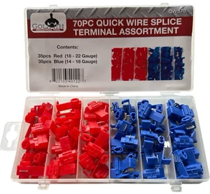 Golia Industrial 70pz Assortimento di terminali giunzione filo rapido ~ QWS70 - Foto 1 di 6
