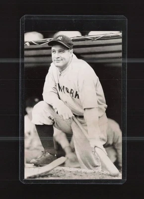 Vintage Lou Gehrig Real Photo Postcard RPPC Original Negative By George Burke - Image 1 of 2