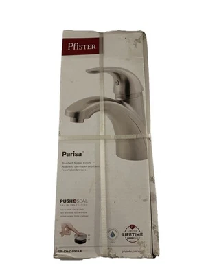 Pfister Parisa 4 in. Juego central grifo de baño monomando en níquel cepillado Foto 1 de 4
