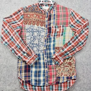 Ralph Lauren Denim & Supply Mens Medium Patchwork Bandana Southwestern M - Picture 1 of 7