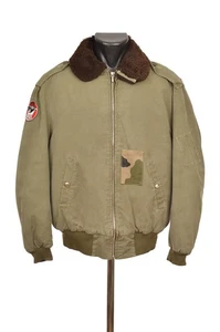 Original Army Stoff Sanforized Super Twel 60er Jahre Civilian B-15 Fliegerjacke 52 - Bild 1 von 12