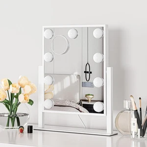 29X24 Schminkspiegel mit Beleuchtung Dimmbar Hollywood LED Kosmetikspiegel - Bild 1 von 9