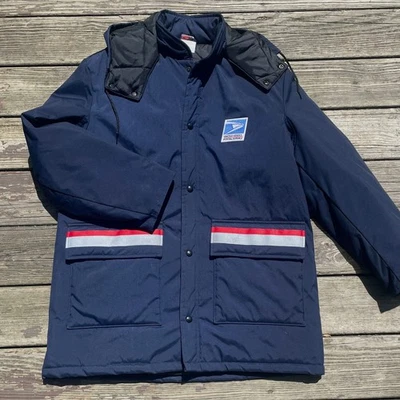 Chaqueta Parka Postal USPS con Capucha Desmontable Mediana Foto 1 de 3