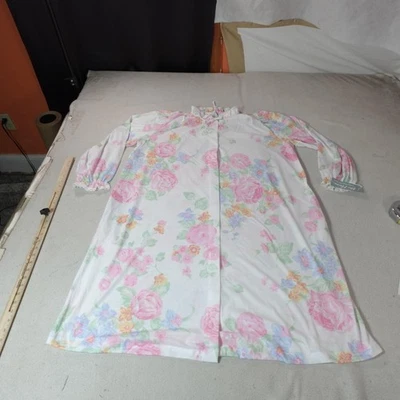 Camisón vintage Miss Elaine para mujer XL floral cottagecore encaje EE. UU. pradera años 80 Foto 1 de 4