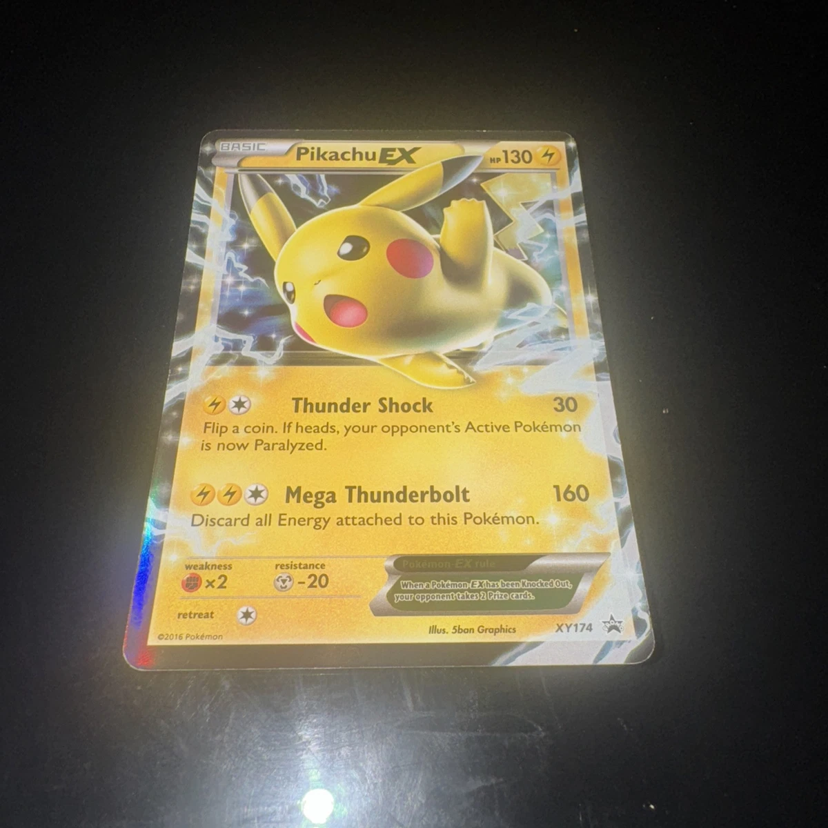 旧裏、海外版】PSA7 ピカチュウEX XY174 PROMO おまけ素体 旧裏、海外