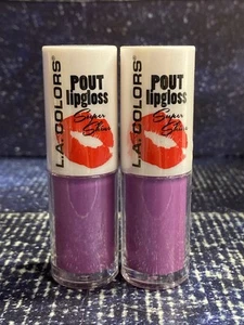 2 X L.A. COLORS Super Shine Pout Lipgloss CLG649 PLUMP .12 oz each - Picture 1 of 3