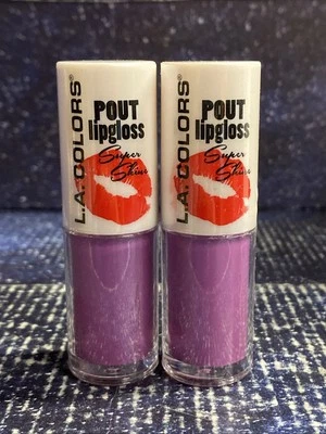 2 X L.A. COLORS Super Shine Pout Lipgloss CLG649 PLUMP .12 oz each - Image 1 of 3