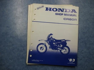 1983 CR60R CR60 R HONDA FACTORY OEM SERVICE REPAIR MANUAL - Picture 1 of 4
