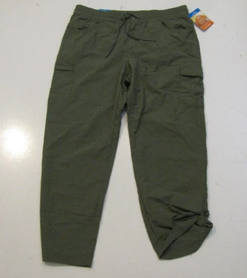 NWT Womens COLUMBIA Cypress Green Straight Leg Capris Pants Lightweight X-Large - Image 1 of 2