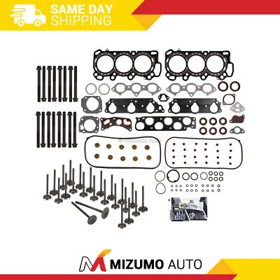 Head Gasket Set Intake Exhaust Valves Fit 99-01 Honda Odyssey 3.5 SOHC 24V J35A1 - Image 1 of 4