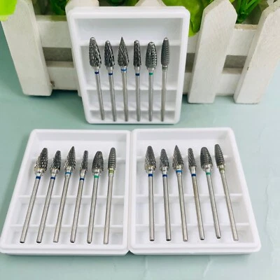 Fresas dentales de acero de tungsteno 18 piezas rebabas de laboratorio taladro de dientes para pulidor de piezas de mano Foto 1 de 4