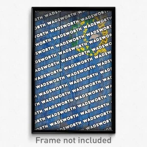 Wadsworth Nevada Poster (NV City Souvenir 11x17 Town Print) - Picture 1 of 1