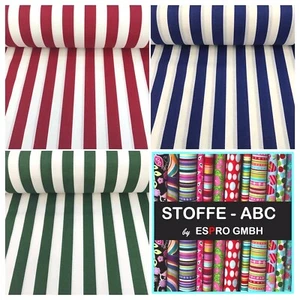 Baumwolle Lonetta 280cm Breit Deko Patchwork Stoffe Gardine Kinderstoff Streifen - Bild 1 von 6