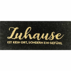 Gift Company Fußmatte Zuhause, Türmatte, Kokos, Vinylrücken, Schwarz, 30 x 75 cm - Bild 1 von 1