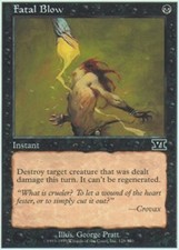 4x Fatal Blow MTG 6th Edition / Classic NM Magic Regular