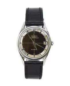 Universal Genever Polerouter Date Stainless Steel Watch - Picture 1 of 5
