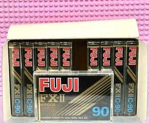 FUJI FX-II 90 TYPE II BOX OF 10 CASSETTE TAPES (10) (SEALED) - Picture 1 of 9