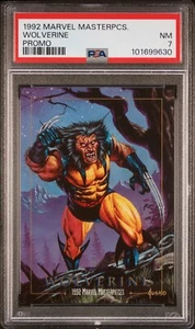 1992 Marvel Masterpieces Wolverine Promo PSA 7 NM Pop 16 Rare Jusko - Picture 1 of 2