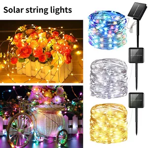 Solar String Light Fairy Twinkle Light Copper Wire for Christmas Party Camp LOT - Picture 1 of 26