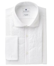 Ryan Seacrest Distinction Men's White Slim Fit Spread Shirt 15 34/35 toc04