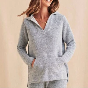 Felpa con cappuccio poncho Faherty Seabrook French Terry in acque bianche, grande, spina di pesce - Foto 1 di 14
