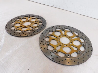 Rotores de disco de freno derecha/izquierda Aprilia SL1000 2002-2003 Falco EE. UU. rueda delantera Foto 1 de 4