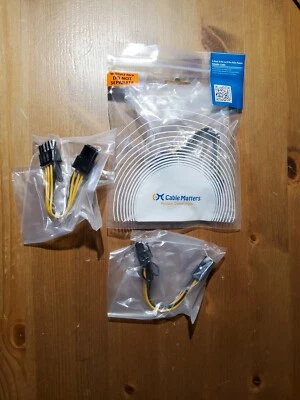 6-pin to 8-pin PCI Express Power Converter Cable for GPU Video Card PCIE PCI-E - Image 1 of 2