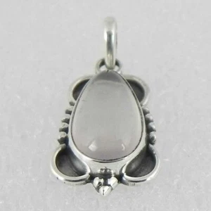 925 Argento Sterling Calcedonio Gemma a Mano Ciondolo Donna Lei Regalo PS-2036 - Foto 1 di 6