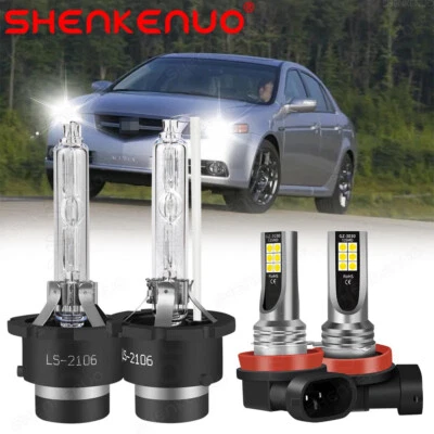 Kit de lâmpadas de neblina LED branco para Acura TL 2007-2008 HID farol alto/baixo - Imagem 1 de 4