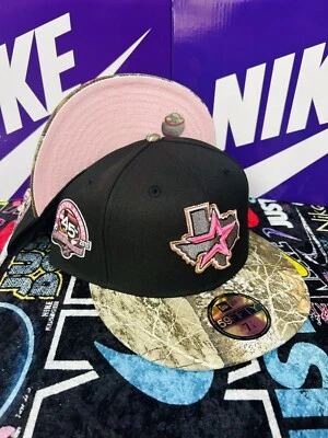 New Era 59fifty Sombrero Club Árbol Real Rosa Camuflaje Paquete 7 1/4 Houston Astros Travis Foto 1 de 4
