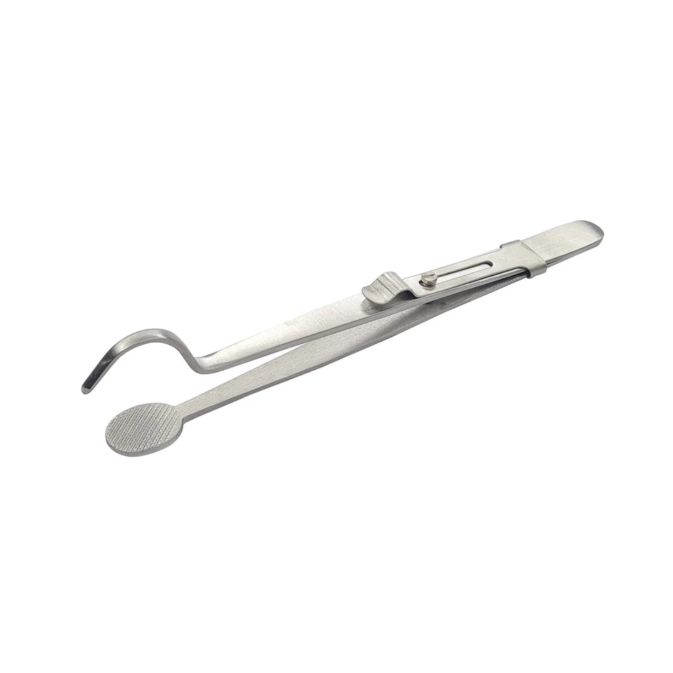 BESTBUYWHOLESALERS Jewelers Soldering Ring Holding Tweezers Head And Shank Ring Setting 5-1/2" Tool