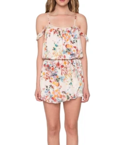 Willow & Clay Floral Daydream Flowy Skort Romper w/ Pockets- Juniors Size Meduim - Picture 1 of 17