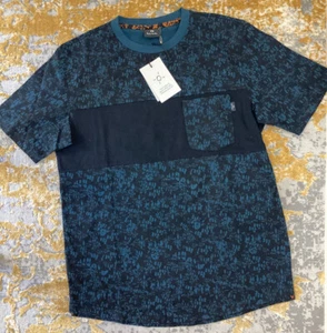 Camiseta PS PAUL SMITH Hombre Calce Informal (S) Azul Negro Algodón Orgánico £80/$96USD - Imagen 1 de 9