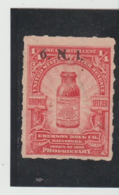 Scott # RS280 Precancel 6N1 Private Die Medicine Emerson Drug Hyphen Perf 7 MNG - Image 1 of 4