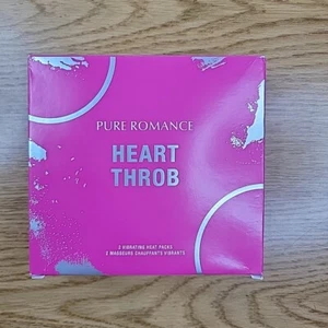 Pure Romance HEART THROB 2 paquetes de calor y 2 masajeadores vibratorios NUEVO SELLADO - Imagen 1 de 3