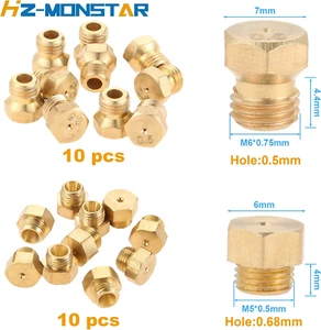 20Pcs Range Stove Oven Orifice Conversion Kit, Propane Gas Orifice Nozzle Rep... - Picture 1 of 1