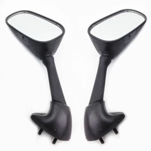 Black Carbon Pair Side Rearview Mirrors For Yamaha YZF R1 YZF R6 1998-2002 2001 - Picture 1 of 10