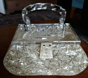 Borsa Gilli lucite vintage anni 50 New York - Foto 1 di 9