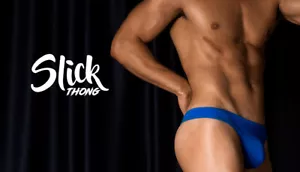 aussieBum Slick Royal Blue Thong - Picture 1 of 8