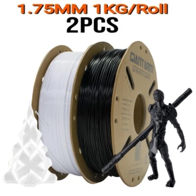 2KG GIANTARM Filament PLA Schwarz+Weiß 1.75mm 1KG/Roll For FDM 3D Drucker Neu DE