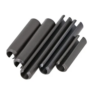 M1.5-M10 Hohlsplinte Spannstifte DIN 1481 Spannhülsen Schwarz verzinkt - Picture 1 of 8
