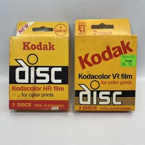 Vtg Kodak Kodacolor VR DISC Film Color Prints 30 Exposures Lot of 2 Exp 1984 - Picture 1 of 9
