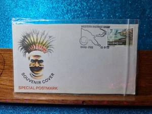 Cubierta de recuerdo 🙂 1973 (7c) Espectáculo del Distrito Oeste 🙂 Papúa Nueva Guinea - Imagen 1 de 2