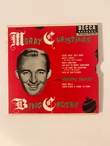Bing Crosby "Merry Christmas" 2EP Decca ED-547 1953 EX/VG+ - Foto 1 di 5
