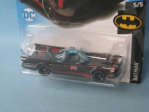 Hot Wheels 1966 TV Series Batmobile Black Body 1/64th Toy USA 50th Blister Pack - Picture 1 of 2