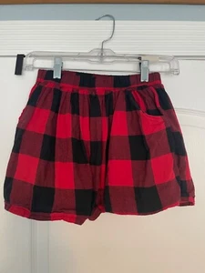 Gap Kids Little Girls Red/Black Checkered Skirt Size Medium 8 - Picture 1 of 3
