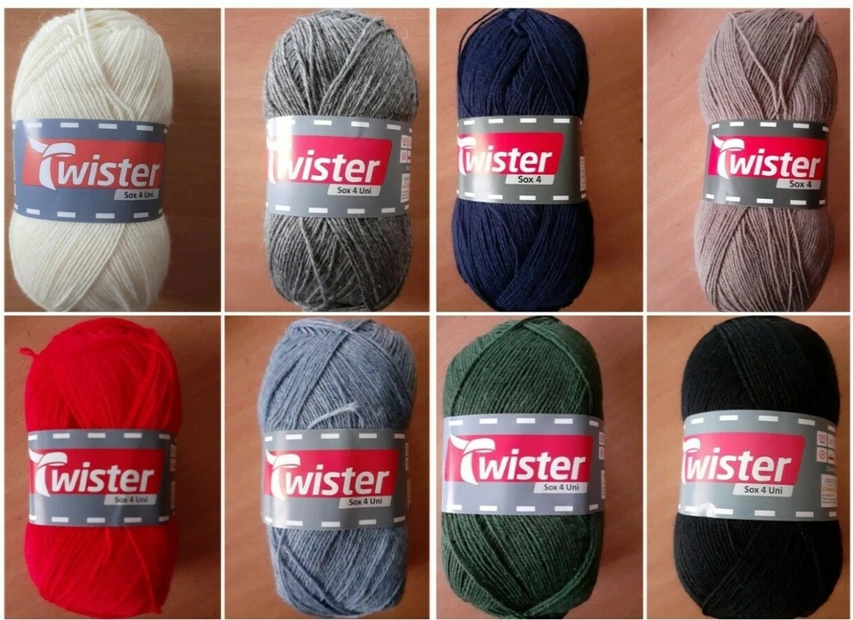 100g SOX 4 uni Sockenwolle 4-fach 4f Sockengarn 4-fäd Strumpfgarn 47,50€/kg