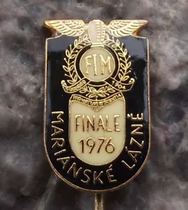 1976 FIM Motorradverband Marianske Lazne Motorrad Speedway Finale Pin Abzeichen - Bild 1 von 4